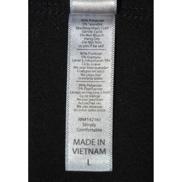 LulaRoe Ladies Black Pullover HI-Low Thin Knit Shirt Top Size L Tunic Casual - Picture 7 of 8